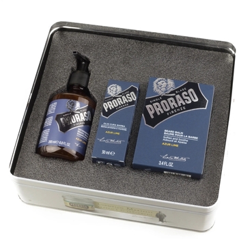 Azur Lime Beard Wash Set - Darčeková sada starostlivosti o fúzy